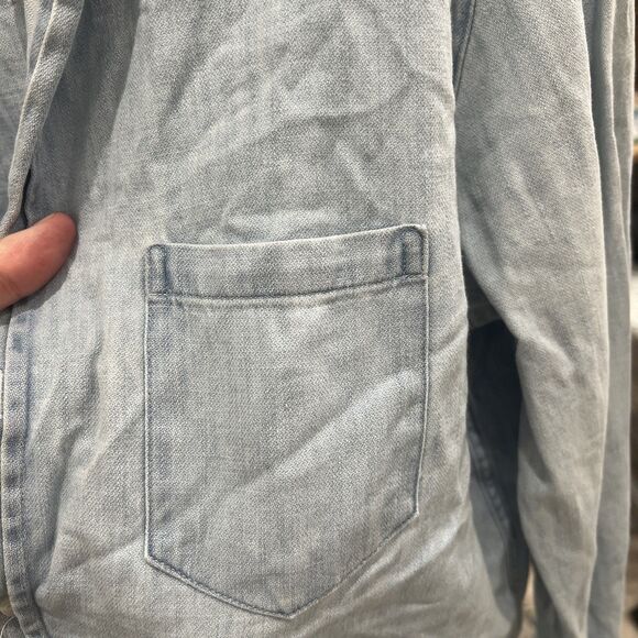 Frank & Eileen $328 Mary Famous Denim Dress in Classic Blue; Small - Picture 3 of 4